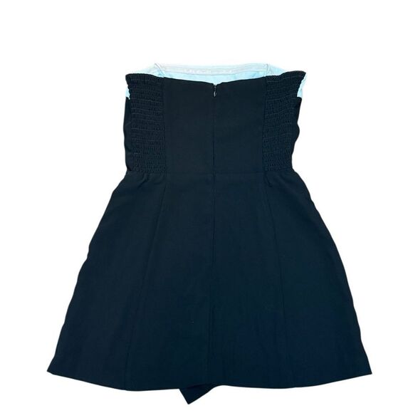 Amanda Uprichard Kerry Skort Romper - Black & Ivory Size Small - Picture 4 of 5